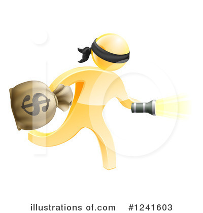 Bank Robber Clipart #1241603 by AtStockIllustration