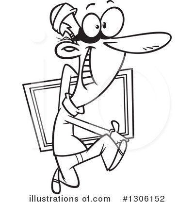 Royalty-Free (RF) Robber Clipart Illustration by toonaday - Stock Sample #1306152