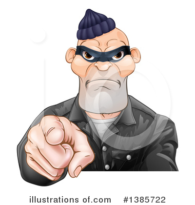 Royalty-Free (RF) Robber Clipart Illustration by AtStockIllustration - Stock Sample #1385722