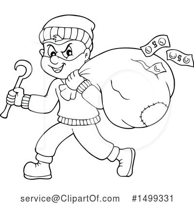 Robber Clipart #1499331 by visekart