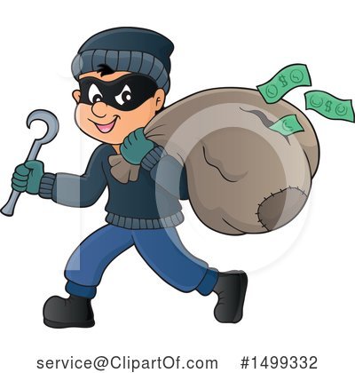 Bank Robber Clipart #1499332 by visekart