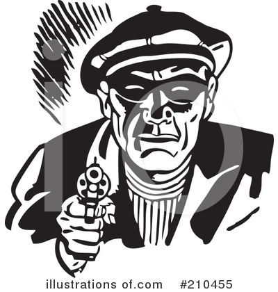 Royalty-Free (RF) Robber Clipart Illustration by BestVector - Stock Sample #210455