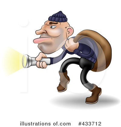 Robber Clipart #433712 by AtStockIllustration