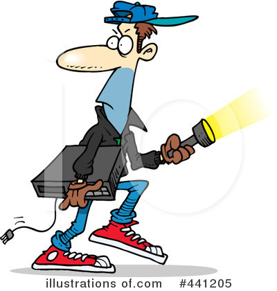 Royalty-Free (RF) Robber Clipart Illustration by toonaday - Stock Sample #441205