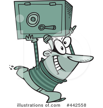 Royalty-Free (RF) Robber Clipart Illustration by toonaday - Stock Sample #442558