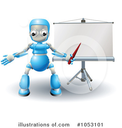Royalty-Free (RF) Robot Clipart Illustration by AtStockIllustration - Stock Sample #1053101