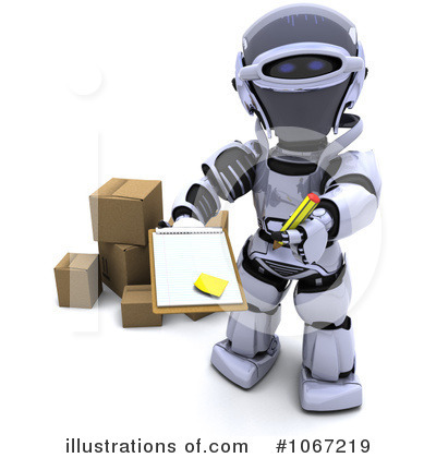 Royalty-Free (RF) Robot Clipart Illustration by KJ Pargeter - Stock Sample #1067219