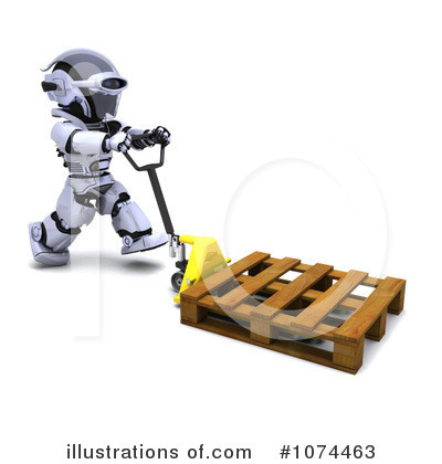 Royalty-Free (RF) Robot Clipart Illustration by KJ Pargeter - Stock Sample #1074463