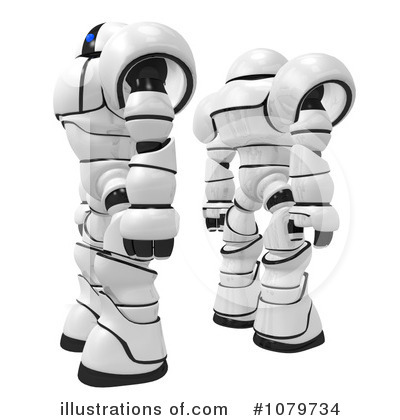 Royalty-Free (RF) Robot Clipart Illustration by Leo Blanchette - Stock Sample #1079734