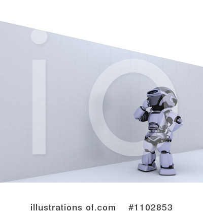 Royalty-Free (RF) Robot Clipart Illustration by KJ Pargeter - Stock Sample #1102853