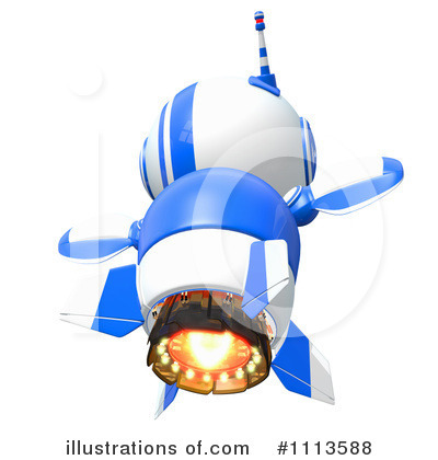 Royalty-Free (RF) Robot Clipart Illustration by Leo Blanchette - Stock Sample #1113588