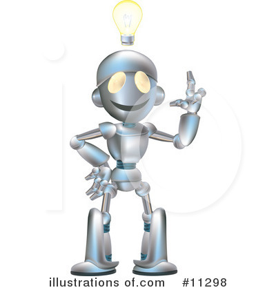 Royalty-Free (RF) Robot Clipart Illustration by AtStockIllustration - Stock Sample #11298