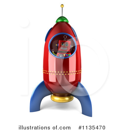 Rocketship Clipart #1135470 by stockillustrations