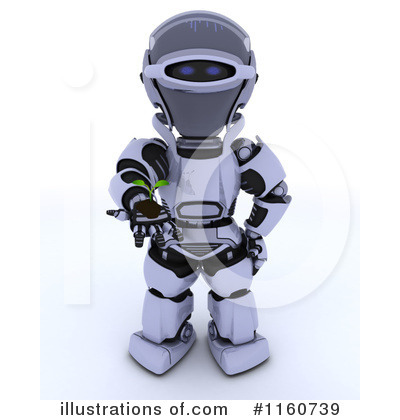 Royalty-Free (RF) Robot Clipart Illustration by KJ Pargeter - Stock Sample #1160739