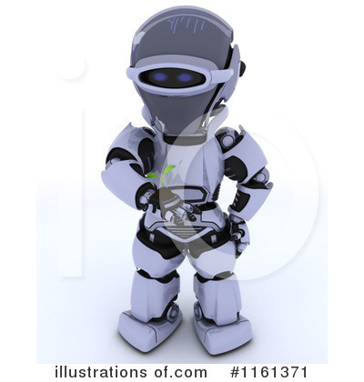Royalty-Free (RF) Robot Clipart Illustration by KJ Pargeter - Stock Sample #1161371