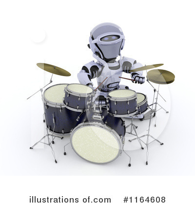 Royalty-Free (RF) Robot Clipart Illustration by KJ Pargeter - Stock Sample #1164608