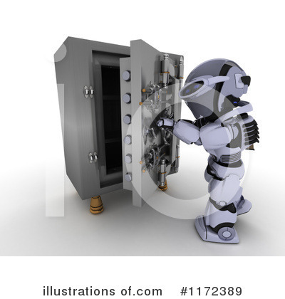Royalty-Free (RF) Robot Clipart Illustration by KJ Pargeter - Stock Sample #1172389