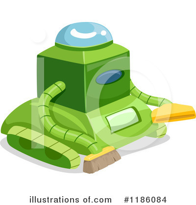Royalty-Free (RF) Robot Clipart Illustration by BNP Design Studio - Stock Sample #1186084