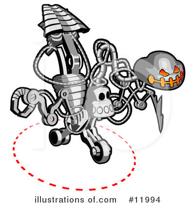 Royalty-Free (RF) Robot Clipart Illustration by Leo Blanchette - Stock Sample #11994