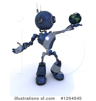 Royalty-Free (RF) Robot Clipart Illustration by KJ Pargeter - Stock Sample #1204045