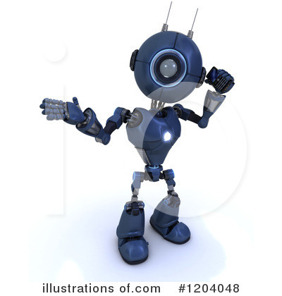 Royalty-Free (RF) Robot Clipart Illustration by KJ Pargeter - Stock Sample #1204048