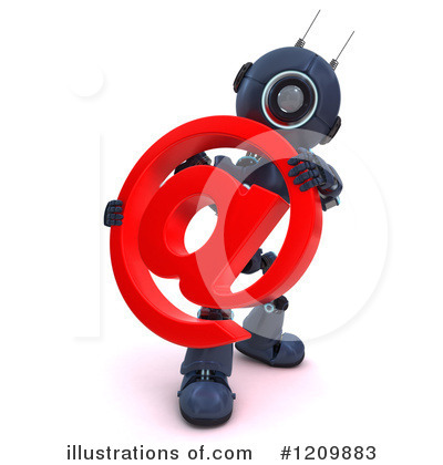 Royalty-Free (RF) Robot Clipart Illustration by KJ Pargeter - Stock Sample #1209883