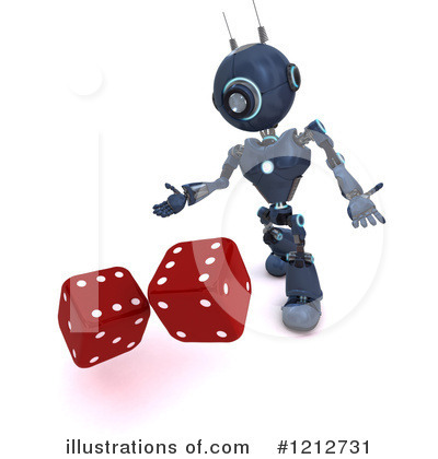 Royalty-Free (RF) Robot Clipart Illustration by KJ Pargeter - Stock Sample #1212731