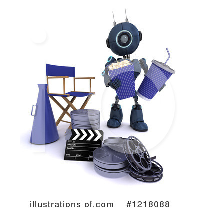 Royalty-Free (RF) Robot Clipart Illustration by KJ Pargeter - Stock Sample #1218088