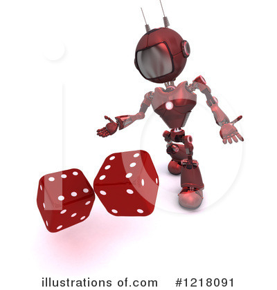 Royalty-Free (RF) Robot Clipart Illustration by KJ Pargeter - Stock Sample #1218091