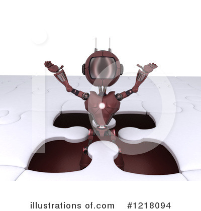 Royalty-Free (RF) Robot Clipart Illustration by KJ Pargeter - Stock Sample #1218094