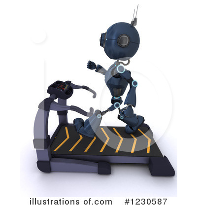 Royalty-Free (RF) Robot Clipart Illustration by KJ Pargeter - Stock Sample #1230587