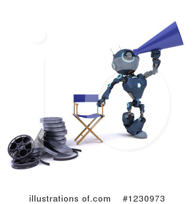 Royalty-Free (RF) Robot Clipart Illustration by KJ Pargeter - Stock Sample #1230973
