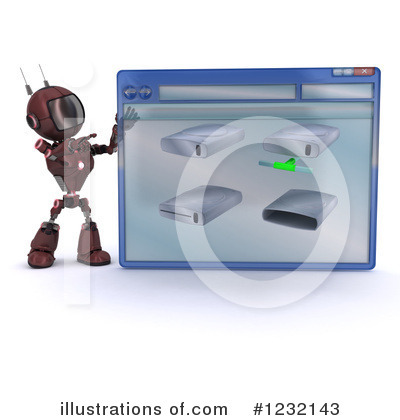 Royalty-Free (RF) Robot Clipart Illustration by KJ Pargeter - Stock Sample #1232143