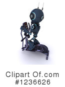 Robot Clipart #1236626 by KJ Pargeter