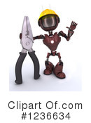 Robot Clipart #1236634 by KJ Pargeter