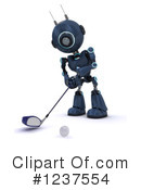 Robot Clipart #1237554 by KJ Pargeter