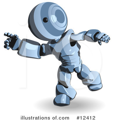 Royalty-Free (RF) Robot Clipart Illustration by Leo Blanchette - Stock Sample #12412