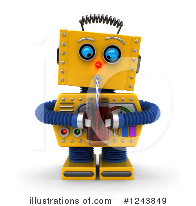 Royalty-Free (RF) Robot Clipart Illustration by stockillustrations - Stock Sample #1243849