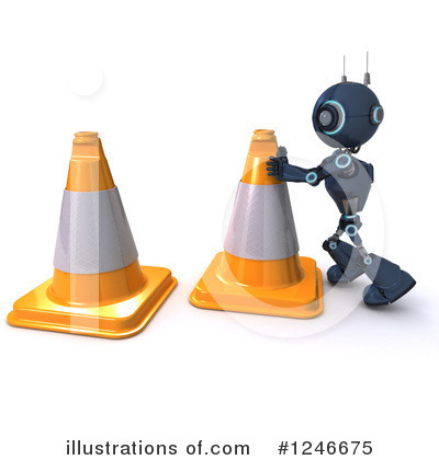 Construction Cone Clipart #1246675 by KJ Pargeter