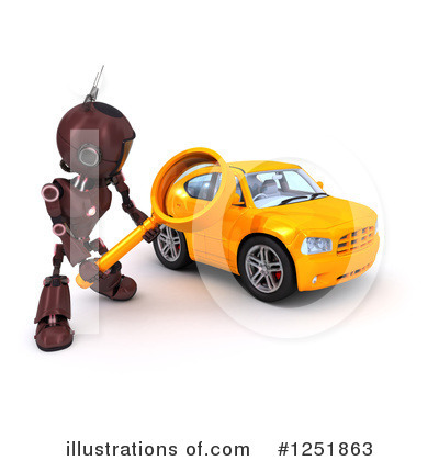 Royalty-Free (RF) Robot Clipart Illustration by KJ Pargeter - Stock Sample #1251863