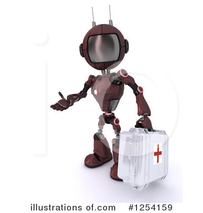 Royalty-Free (RF) Robot Clipart Illustration by KJ Pargeter - Stock Sample #1254159