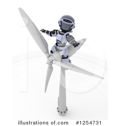 Wind Turbines Clipart #1254731 by KJ Pargeter