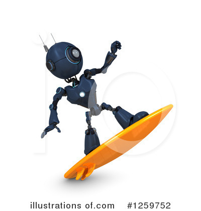 Surfing Clipart #1259752 by KJ Pargeter