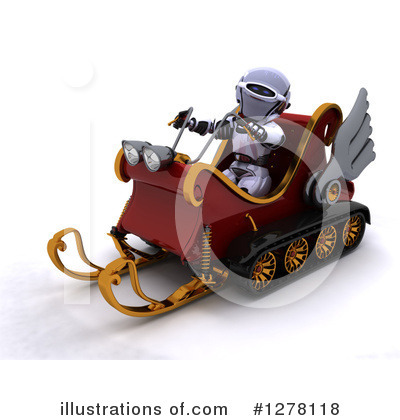 Snowmobile Clipart #1278118 by KJ Pargeter