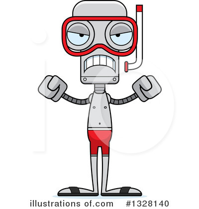Royalty-Free (RF) Robot Clipart Illustration by Cory Thoman - Stock Sample #1328140