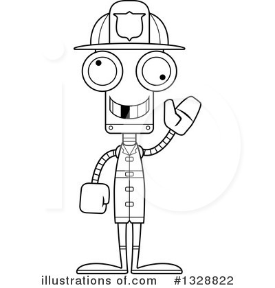 Royalty-Free (RF) Robot Clipart Illustration by Cory Thoman - Stock Sample #1328822