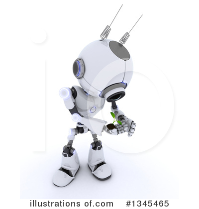 Royalty-Free (RF) Robot Clipart Illustration by KJ Pargeter - Stock Sample #1345465