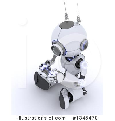 Royalty-Free (RF) Robot Clipart Illustration by KJ Pargeter - Stock Sample #1345470