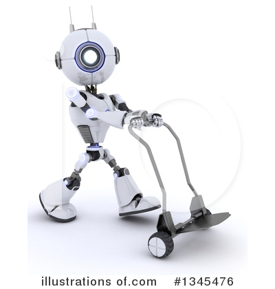 Royalty-Free (RF) Robot Clipart Illustration by KJ Pargeter - Stock Sample #1345476