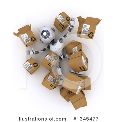 Royalty-Free (RF) Robot Clipart Illustration by KJ Pargeter - Stock Sample #1345477